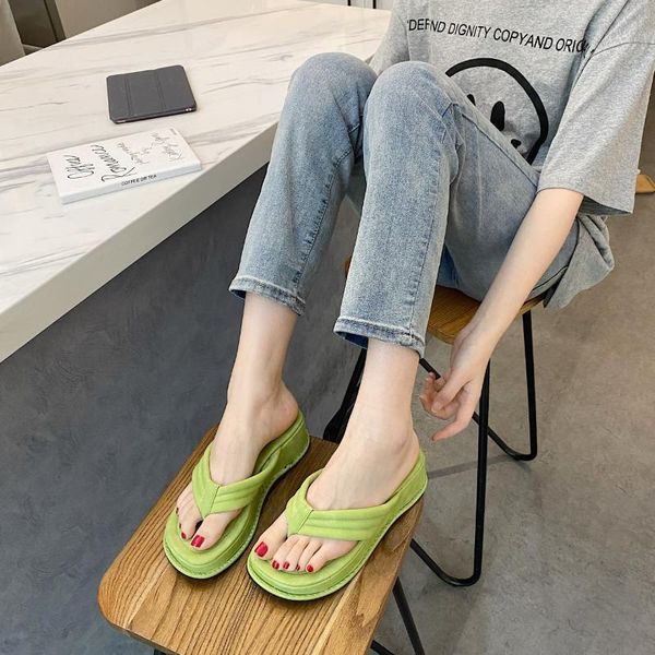 slippers 2021 summer women clip toe sandals shoes wedge platform fashion dress high heels female flip flops casual, Black
slippers 2021 summer women clip toe sandals shoes wedge platform fashion dress high heels female flip flops casual, Black