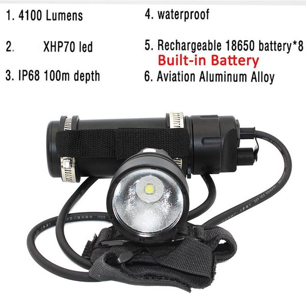 flashlights torches underwater xhp70 led diving bulit-in battery waterproof split wrist light scuba dive torch lamp
flashlights torches underwater xhp70 led diving bulit-in battery waterproof split wrist light scuba dive torch lamp
