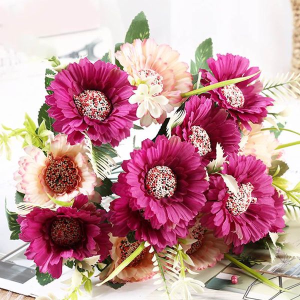 bunch of artificial gerbera silk flower daisy sunflower family garden party wedding decoration decorative flowers & wreaths 
bunch of artificial gerbera silk flower daisy sunflower family garden party wedding decoration decorative flowers & wreaths