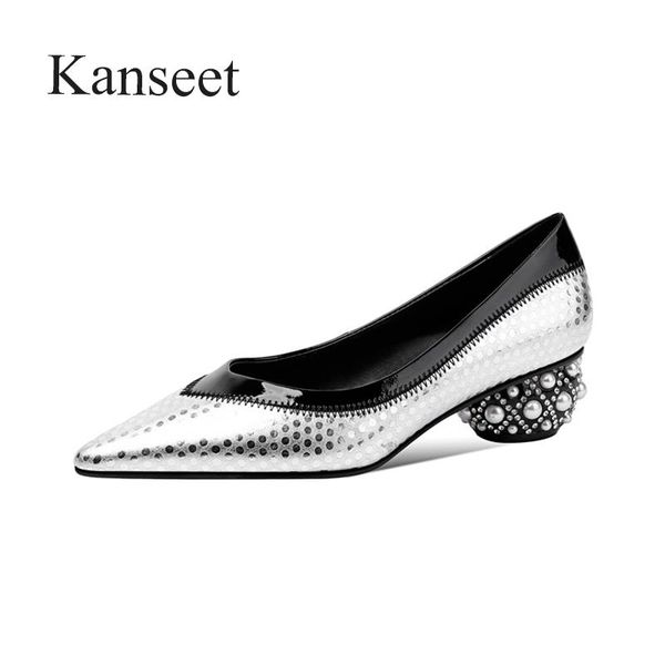 dress shoes kanseet genuine leather women's pumps 2021 spring summer wedding party handmade comfort mid heels silver big size 42, Black
dress shoes kanseet genuine leather women's pumps 2021 spring summer wedding party handmade comfort mid heels silver big size 42, Black