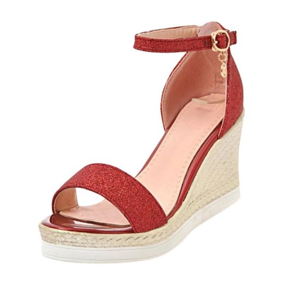 high heel platform shoes summer woman sandals fshion lady dress shoe sequins casual wedges, Black
high heel platform shoes summer woman sandals fshion lady dress shoe sequins casual wedges, Black