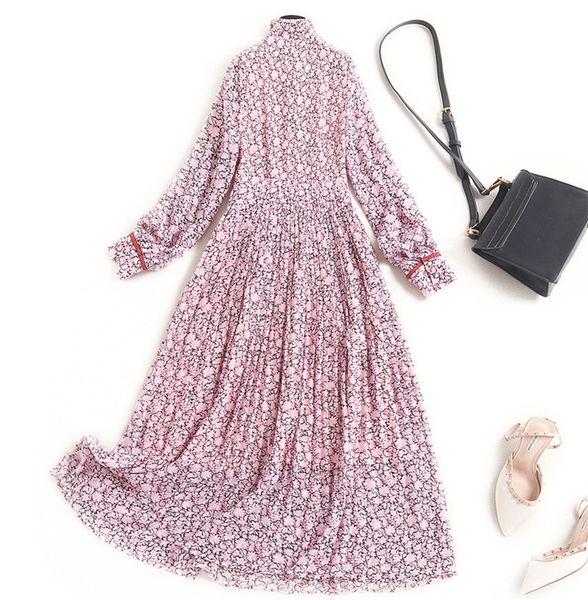elegant women spring bow collar chiffon dressed printing party aline robe femme calf summer dress, Black;gray
elegant women spring bow collar chiffon dressed printing party aline robe femme calf summer dress, Black;gray