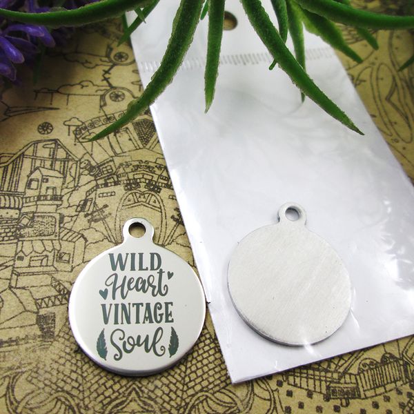 40pcs--stainless steel charms"wild heart vintage soul" more style choosing diy pendants for necklace, Bronze;silver
40pcs--stainless steel charms"wild heart vintage soul" more style choosing diy pendants for necklace, Bronze;silver