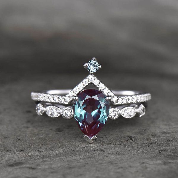 solid 925 sterling silver cz dainty jewelry lab grown alexandrite ring set wedding engagement rings for gift, Slivery;golden
solid 925 sterling silver cz dainty jewelry lab grown alexandrite ring set wedding engagement rings for gift, Slivery;golden