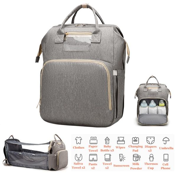 large capacity diaper bag mummy backpack multifunctional baby bed bags maternity nursing handbag stroller with hooks
large capacity diaper bag mummy backpack multifunctional baby bed bags maternity nursing handbag stroller with hooks