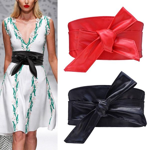 belts women lace up belt pu leather bowknot for longer wide bind waistband ties bow ladies dress decoration, Black;brown
belts women lace up belt pu leather bowknot for longer wide bind waistband ties bow ladies dress decoration, Black;brown