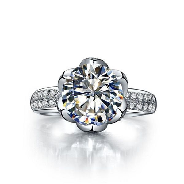 cluster rings 14k 3ct solid white gold fine lotus diamond ring women engagement hearts and arrows jewelry, Golden;silver
cluster rings 14k 3ct solid white gold fine lotus diamond ring women engagement hearts and arrows jewelry, Golden;silver