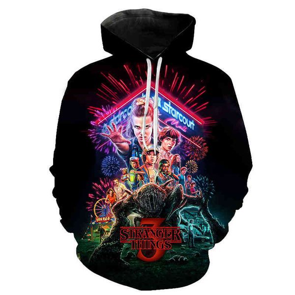 2020 men women children hoodie season 3 sweatshirt tv seri stranger things 3d printed hoodi pullover cloth, Black
2020 men women children hoodie season 3 sweatshirt tv seri stranger things 3d printed hoodi pullover cloth, Black