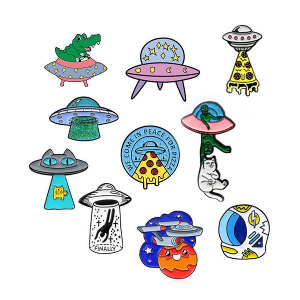 fashion spaceship collection badge spaceship series alien flying space cat spaceship brooch, Gray
fashion spaceship collection badge spaceship series alien flying space cat spaceship brooch, Gray