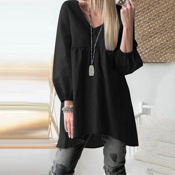 casual dresses oversized solid color shirt dress v-neck long sleeve ruffle hem loose plus size cotton and line vintage 40#, Black;gray
casual dresses oversized solid color shirt dress v-neck long sleeve ruffle hem loose plus size cotton and line vintage 40#, Black;gray