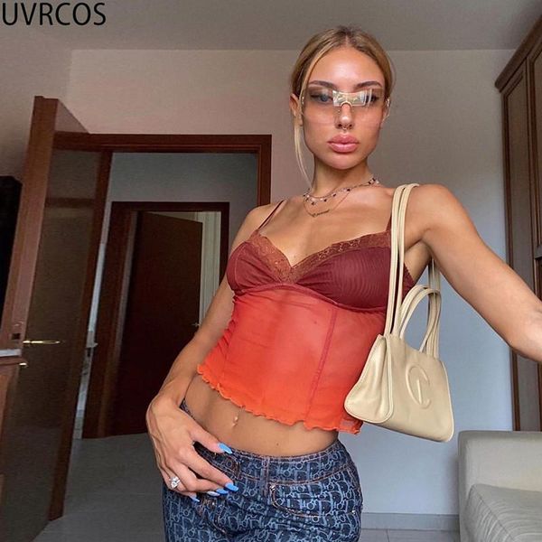 women's tanks & camis uvrcos women sleeveless camisole y2k crop summer lace mesh see through backless vest beach party slim lady t, White
women's tanks & camis uvrcos women sleeveless camisole y2k crop summer lace mesh see through backless vest beach party slim lady t, White