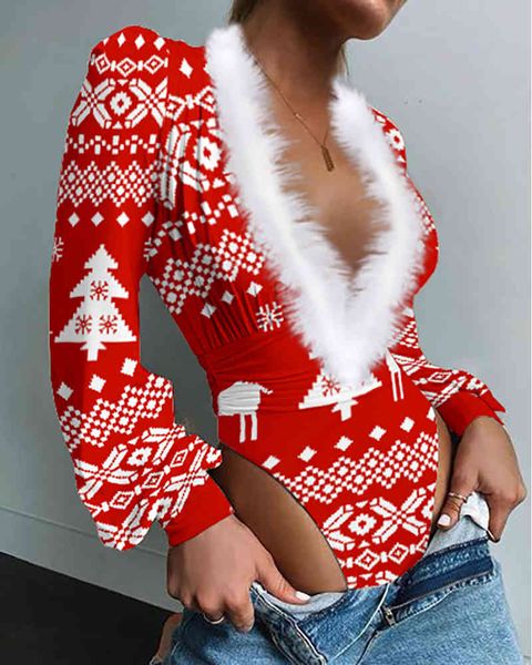 winter cute women christmas puff sleeve skinny bodysuit v-neck red casual body patchwork jumpsuit femme new 210415, Black;white
winter cute women christmas puff sleeve skinny bodysuit v-neck red casual body patchwork jumpsuit femme new 210415, Black;white