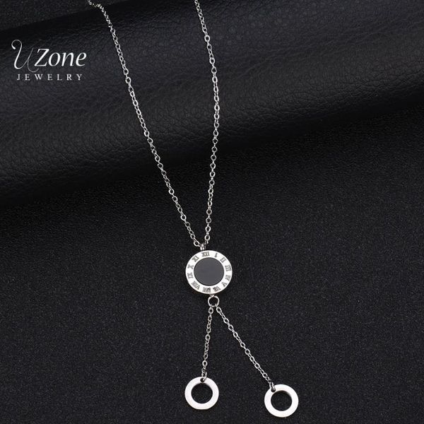 uzone tassel shell necklace stainless steel statement for women weeding gift bijoux chains, Silver
uzone tassel shell necklace stainless steel statement for women weeding gift bijoux chains, Silver