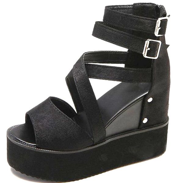 sandals 2021 brand buckles strap platform wedges high heels black leisure gladiator summer cool fashion woman shoes
sandals 2021 brand buckles strap platform wedges high heels black leisure gladiator summer cool fashion woman shoes