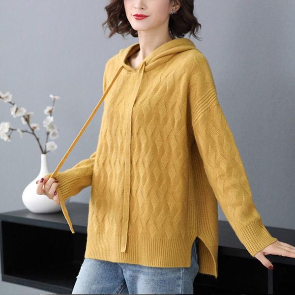 women's sweaters 2021 winter fall korean woman clothes beige yellow orange knitted pullover sweater , 6xl knitting hooded for women, White;black
women's sweaters 2021 winter fall korean woman clothes beige yellow orange knitted pullover sweater , 6xl knitting hooded for women, White;black
