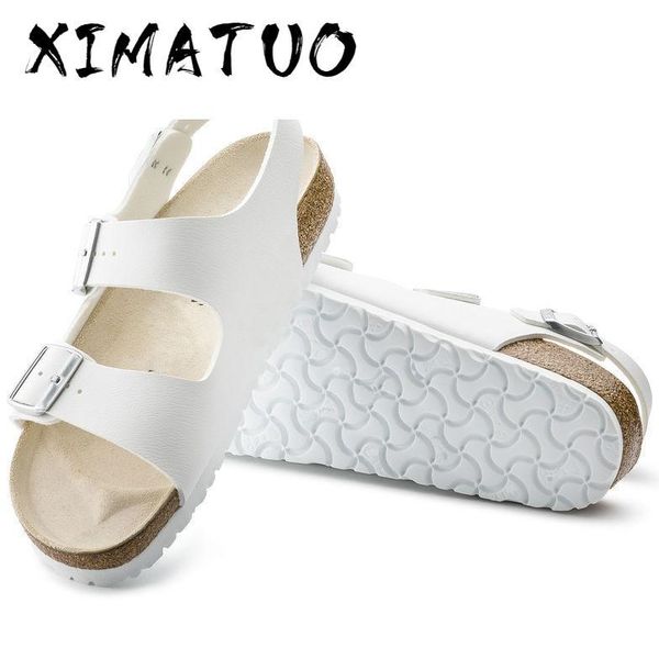 sandals original fuui men women 2-strap pu leather platform comfortable slippers cork sole slide on shoes, Black
sandals original fuui men women 2-strap pu leather platform comfortable slippers cork sole slide on shoes, Black