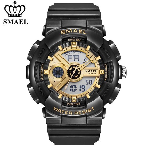 wristwatches smael brand men's watches luxury led sport waterproof military watch men casual digital chronograph clock relogios masculi, Slivery;brown
wristwatches smael brand men's watches luxury led sport waterproof military watch men casual digital chronograph clock relogios masculi, Slivery;brown