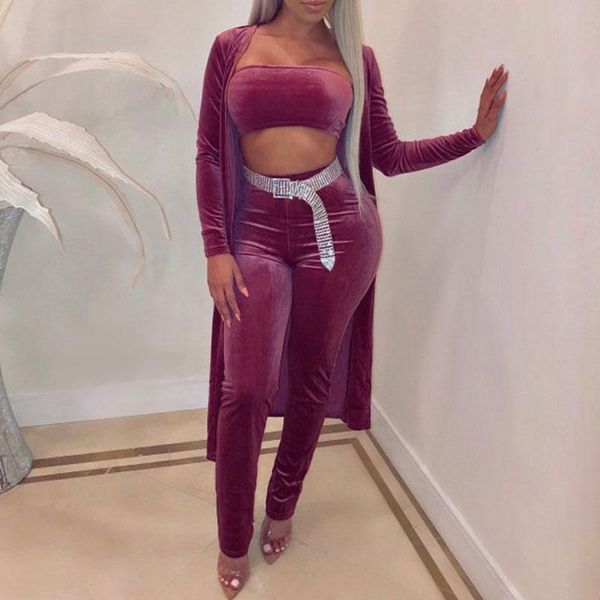 women's two piece pants autumn winter women set long-sleeve cardigan and three sets velvet female wear b11jm968, White
women's two piece pants autumn winter women set long-sleeve cardigan and three sets velvet female wear b11jm968, White
