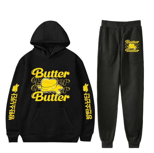 men's hoodies & sweatshirts k kpop butter hooded and pant set sweatpants 3d casual two piece women boy/ girl clothes, Black
men's hoodies & sweatshirts k kpop butter hooded and pant set sweatpants 3d casual two piece women boy/ girl clothes, Black