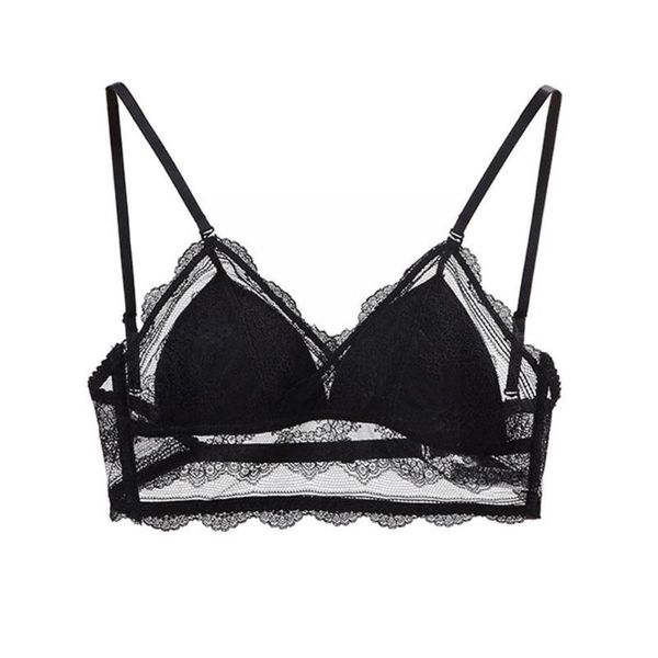 bras lace bra deep u backless bralette triangular soft back seamless transparent underwear biustonosz low tank women, Red;black
bras lace bra deep u backless bralette triangular soft back seamless transparent underwear biustonosz low tank women, Red;black
