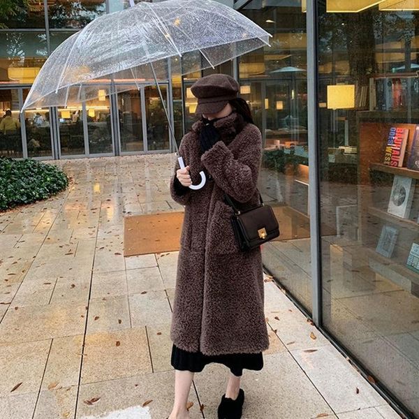 women's fur & faux women 2021 winter sheep shearing solid coats female long lamb warm jackets ladies sleeve loose outwear u725, Black
women's fur & faux women 2021 winter sheep shearing solid coats female long lamb warm jackets ladies sleeve loose outwear u725, Black
