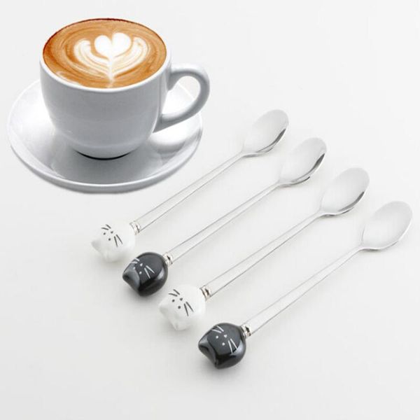 forks 1pc cartoon mini cat 304 stainless steel coffee spoon fruit fork stirring teaspoon dessert tea tableware
forks 1pc cartoon mini cat 304 stainless steel coffee spoon fruit fork stirring teaspoon dessert tea tableware
