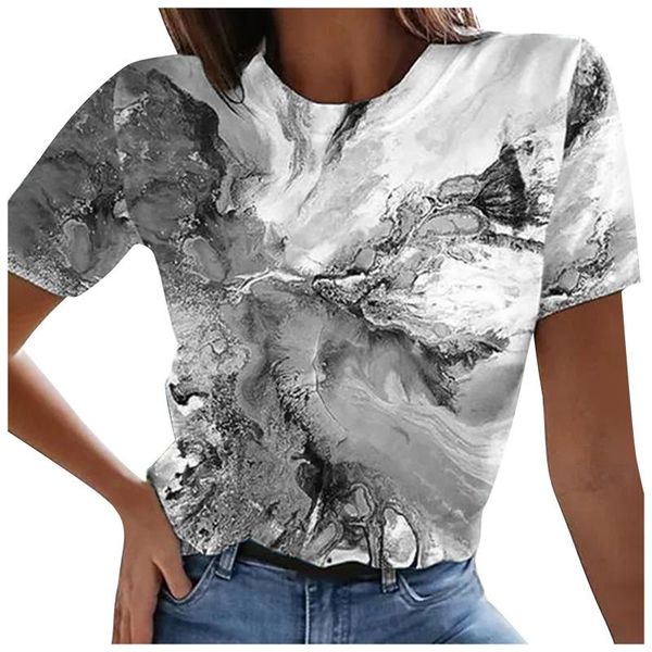 women's blouses & shirts plus size womens and casual fashion loose gradient print o neck short sleeve blusas mujer de moda 2021, White
women's blouses & shirts plus size womens and casual fashion loose gradient print o neck short sleeve blusas mujer de moda 2021, White