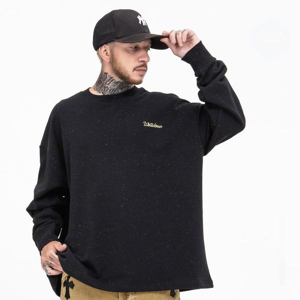 men's hoodies & sweatshirts autumn winter tide brand colour gauze doodle round collar loose thin clothes, Black
men's hoodies & sweatshirts autumn winter tide brand colour gauze doodle round collar loose thin clothes, Black