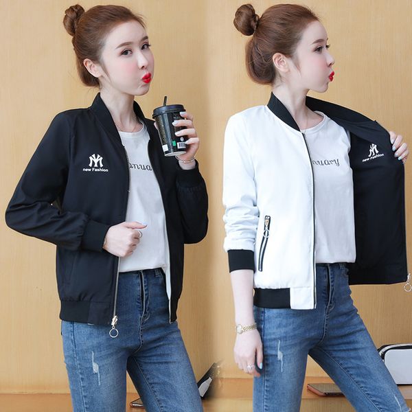 coat and autumn korean version 2021 new leisure fashion trend women's short et spring baseball suit, Black;brown
coat and autumn korean version 2021 new leisure fashion trend women's short et spring baseball suit, Black;brown