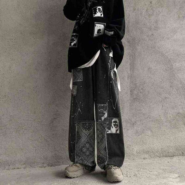 baggy jeans men autumn hip-hop trend printing washed trouser male streetwear aesthetic vintage loose harajuku straight-leg pants 0214, Black
baggy jeans men autumn hip-hop trend printing washed trouser male streetwear aesthetic vintage loose harajuku straight-leg pants 0214, Black