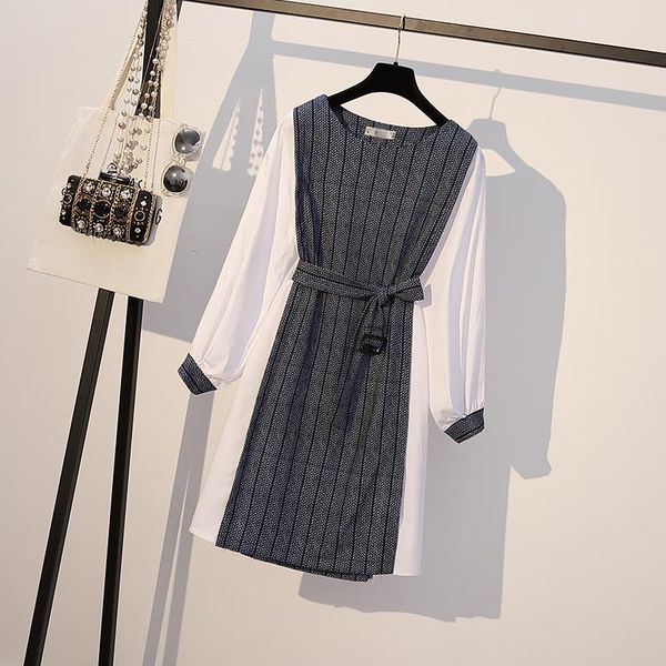 casual dresses fall 2009 large size women's korean version loose colour stitching mid-long, Black;gray
casual dresses fall 2009 large size women's korean version loose colour stitching mid-long, Black;gray