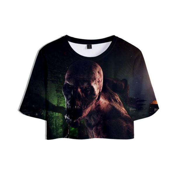 women's t-shirt metro exodus 3d printed women crop fashion summer short sleeve t-shirts 2021 casual streetwear t shirts, White
women's t-shirt metro exodus 3d printed women crop fashion summer short sleeve t-shirts 2021 casual streetwear t shirts, White