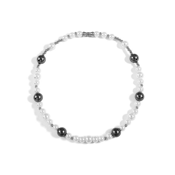 chains personality wild fashion retro stitching pearl titanium steel necklace cuban couple hip hop trend punk street accessories, Silver
chains personality wild fashion retro stitching pearl titanium steel necklace cuban couple hip hop trend punk street accessories, Silver