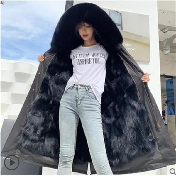 parkas waterproof woman royal winter jacket natural female fox skin luxury cloak outerwear detachable fur coat bzup, Black
parkas waterproof woman royal winter jacket natural female fox skin luxury cloak outerwear detachable fur coat bzup, Black