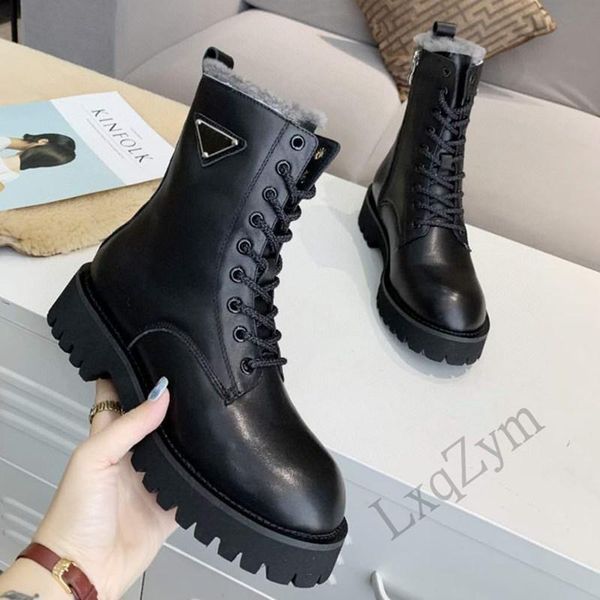 boots brand customiazation winter snow women high street fashion cowhide wool inside warm female chunky motorcycle shoes, Black
boots brand customiazation winter snow women high street fashion cowhide wool inside warm female chunky motorcycle shoes, Black
