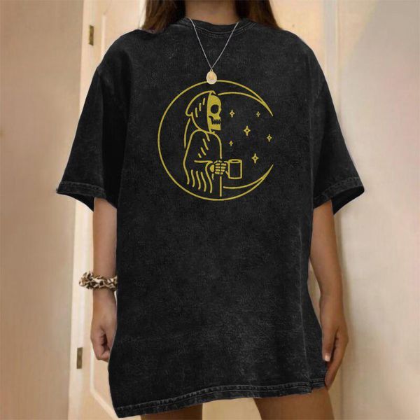 women's t-shirt vintage oversized female skull printed tshirt moon t-shirts women summer 2021 short sleeve harajuku tee shirt, White
women's t-shirt vintage oversized female skull printed tshirt moon t-shirts women summer 2021 short sleeve harajuku tee shirt, White