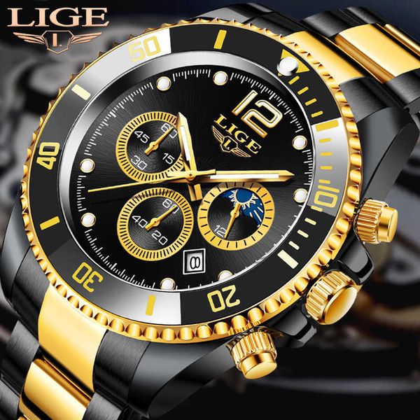 lige sports diver clock brand luxury men watch fashion stainless steel waterproof date quartz wristwatch for 210728, Slivery;brown
lige sports diver clock brand luxury men watch fashion stainless steel waterproof date quartz wristwatch for 210728, Slivery;brown