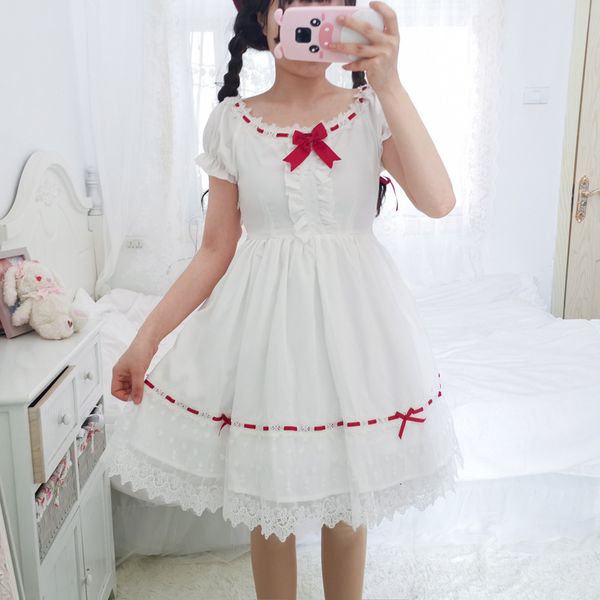 japanese soft girl cute white women summer lolita kawaii lace sleeve es vintage ruffle cosplay princess, Black;gray
japanese soft girl cute white women summer lolita kawaii lace sleeve es vintage ruffle cosplay princess, Black;gray
