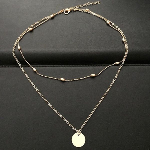 chains vintage golden round pendant double layer necklace for women jewelry 2021, Silver
chains vintage golden round pendant double layer necklace for women jewelry 2021, Silver
