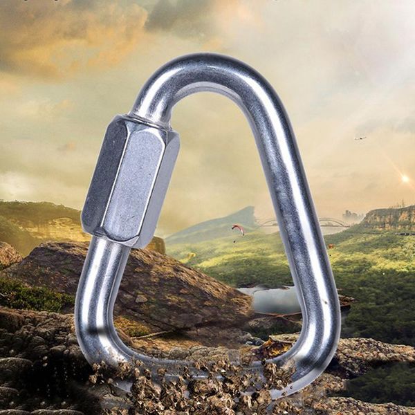 cords, slings and webbing 1pcs metallic rock climbing carabiner steel triangle safety fast connection lock hook outdoor mountaineering buckl
cords, slings and webbing 1pcs metallic rock climbing carabiner steel triangle safety fast connection lock hook outdoor mountaineering buckl