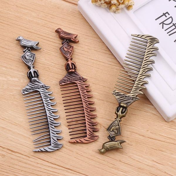 colors bird shape magic school badge comb bronze combing tool for women men metal collection hair brushes, Silver
colors bird shape magic school badge comb bronze combing tool for women men metal collection hair brushes, Silver