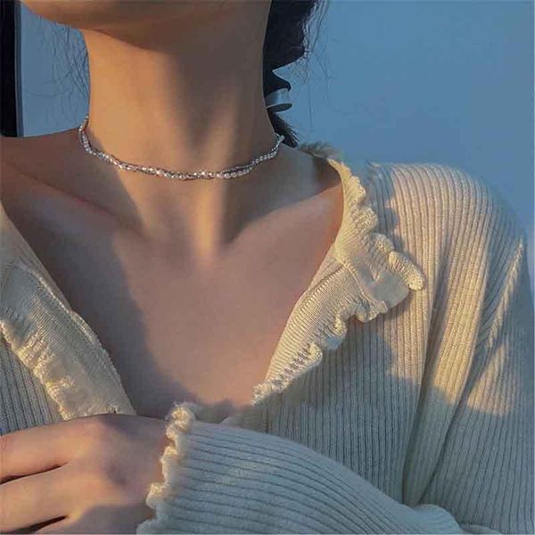 chains korea fashion light luxury temperament imitation pearl gypsophila necklace cold wind simple sweet cool girl double jewelry, Silver
chains korea fashion light luxury temperament imitation pearl gypsophila necklace cold wind simple sweet cool girl double jewelry, Silver