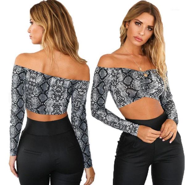women's blouses & shirts women summer snake skin casual off shoulder long sleeve v neck blouse blusas mujer de moda drop, White
women's blouses & shirts women summer snake skin casual off shoulder long sleeve v neck blouse blusas mujer de moda drop, White