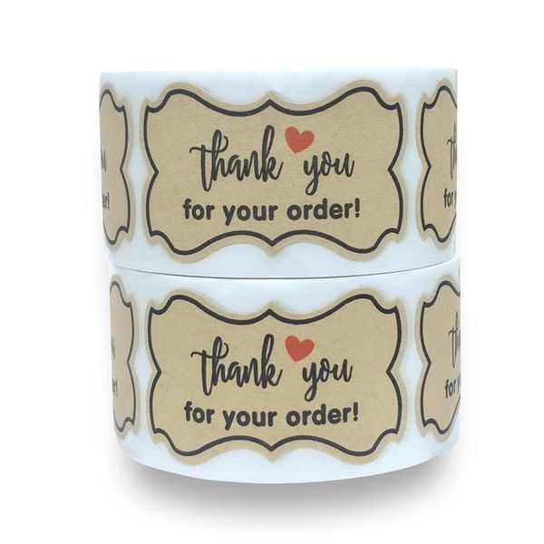 gift wrap 250pcs/roll kraft paper stickers thank you for your order label baking package bag box sticker shop supplies
gift wrap 250pcs/roll kraft paper stickers thank you for your order label baking package bag box sticker shop supplies