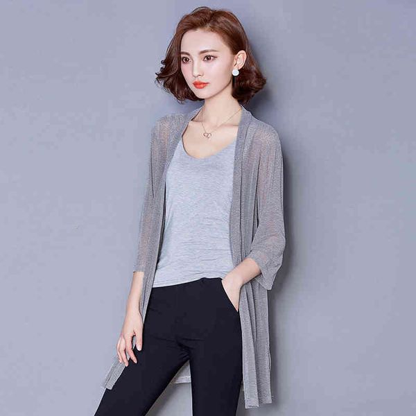 women blouses transparent mesh cardigan fashion voile ladies shirt solid long knitted clothes 592j 210420, White
women blouses transparent mesh cardigan fashion voile ladies shirt solid long knitted clothes 592j 210420, White