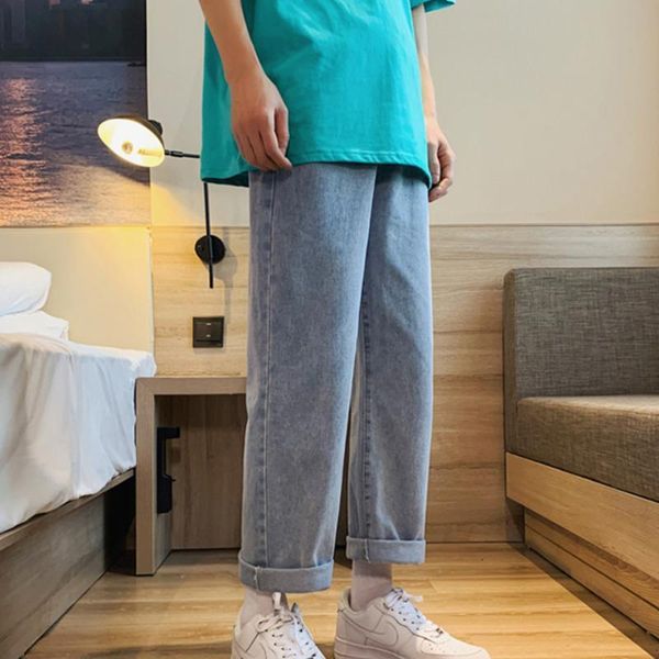mens solid color jeans korean casual fashion loose harajuku streetwear straight leg pants wide leg pants ankle-length_discountcf, Blue
mens solid color jeans korean casual fashion loose harajuku streetwear straight leg pants wide leg pants ankle-length_discountcf, Blue