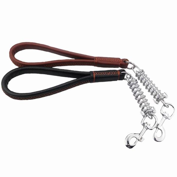 dog collars & leashes black brown genuine leather pet leash short springs for medium large dogs outdoor walking lead 50 cm
dog collars & leashes black brown genuine leather pet leash short springs for medium large dogs outdoor walking lead 50 cm