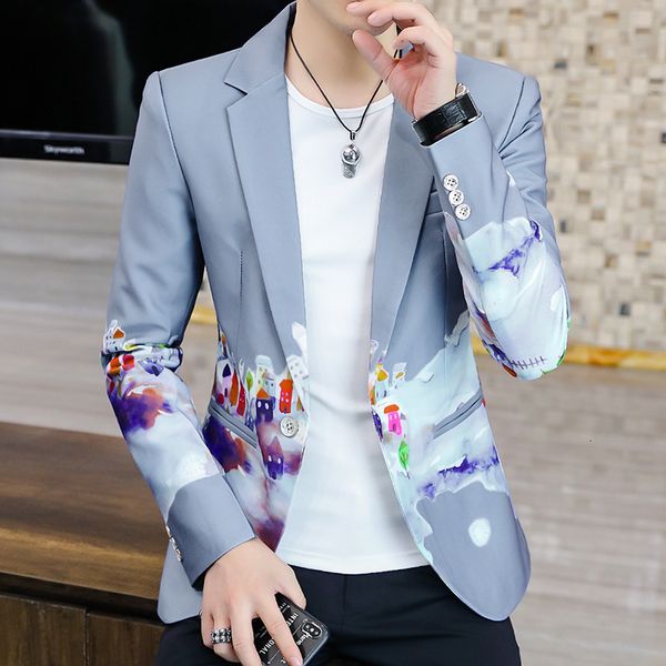 men's suits & blazers autumn and winter jacket with printing, small casual korean style for men, slim, trend, spring fall, 3xl tide, ,, White;black
men's suits & blazers autumn and winter jacket with printing, small casual korean style for men, slim, trend, spring fall, 3xl tide, ,, White;black