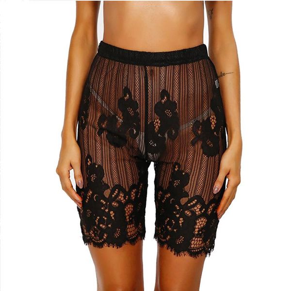 women's panties women flower lace pattern printed see-through black shorts mid waist elastic waistband hollow out pants underwear night, Black;pink
women's panties women flower lace pattern printed see-through black shorts mid waist elastic waistband hollow out pants underwear night, Black;pink
