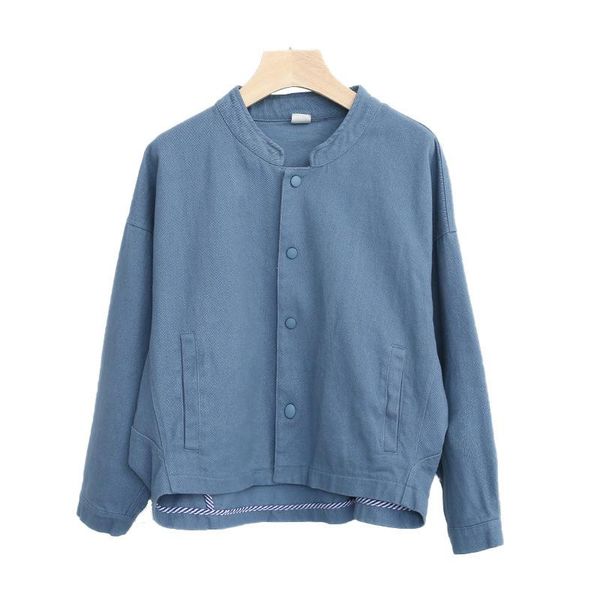 women's jackets 2021 autumn spring short women jacket blue color ladies single breasted coat harajuku stand collar outerwear plus size, Black;brown
women's jackets 2021 autumn spring short women jacket blue color ladies single breasted coat harajuku stand collar outerwear plus size, Black;brown